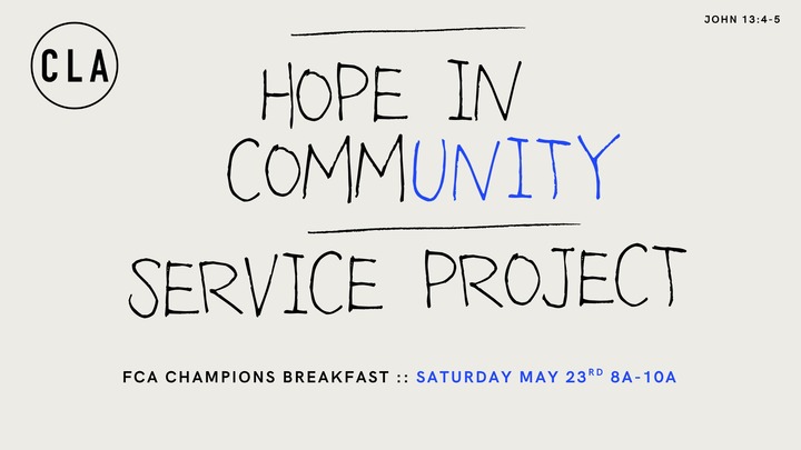 Hope in Community - FCA Champions Breakfast