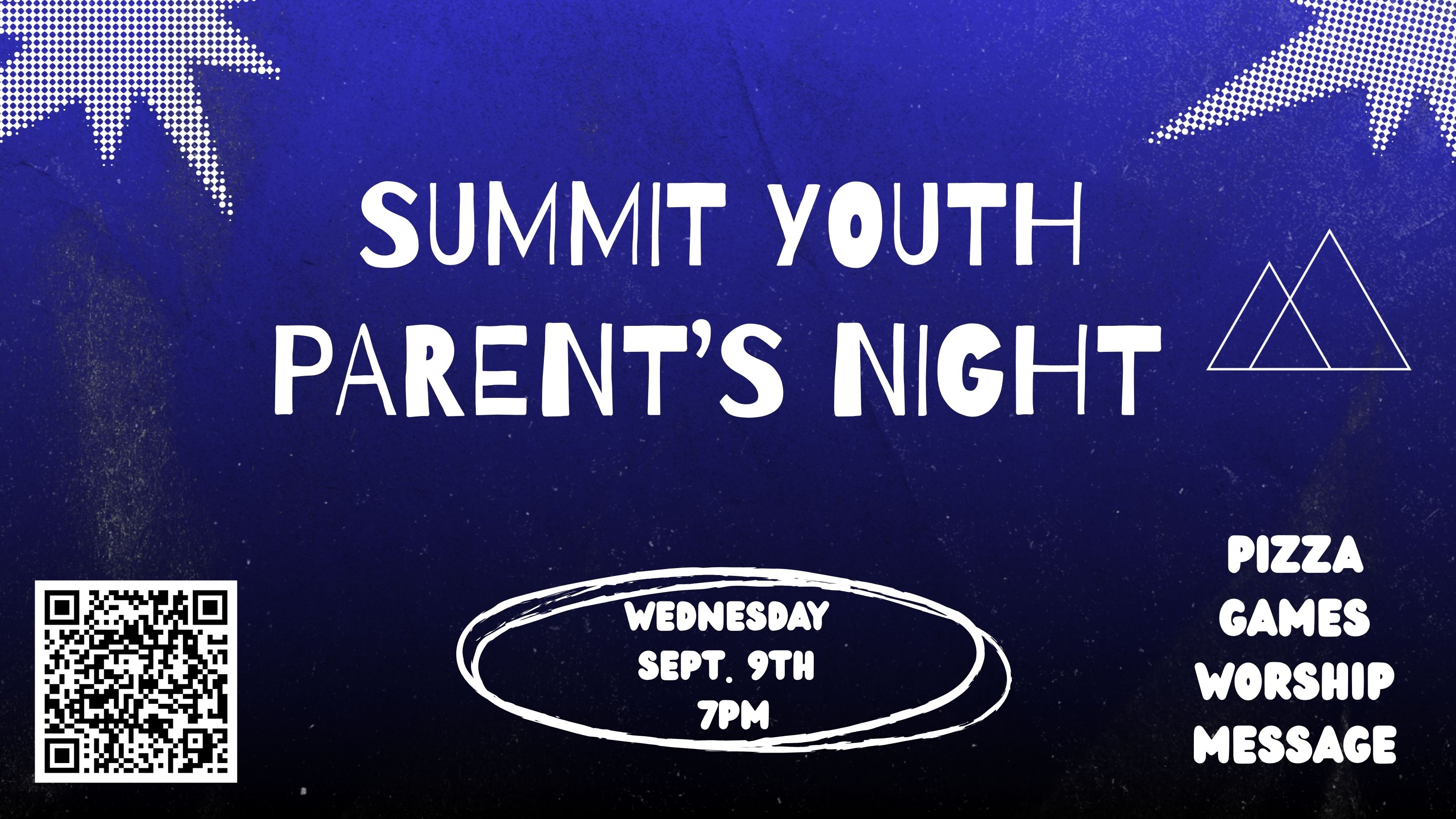Summit Youth Parent's Night - Wednesday September 9